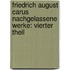 Friedrich August Carus Nachgelassene Werke: vierter Theil