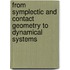From symplectic and contact geometry to dynamical systems