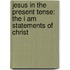 Jesus In The Present Tense: The I Am Statements Of Christ