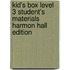 Kid's Box Level 3 Student's Materials Harmon Hall Edition