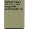 Methanhydrate als Lösung des steigenden Energiebedarfes? door Ehler Benjes