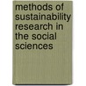 Methods of Sustainability Research in the Social Sciences by Frances Fahy