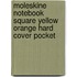Moleskine Notebook Square Yellow Orange Hard Cover Pocket