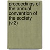 Proceedings of the Annual Convention of the Society (V.2) door Society Of American Horticulturists