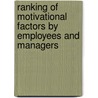 Ranking Of Motivational Factors By Employees And Managers door Selim Ahmed