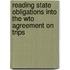 Reading State Obligations Into The Wto Agreement On Trips