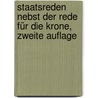 Staatsreden nebst der Rede für die Krone, Zweite Auflage by Demosthenes Demosthenes