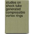 Studies On Shock Tube Generated Compressible Vortex Rings