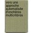 Vers une approche automatisée d'enchères multicritères