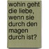 Wohin Geht Die Liebe, Wenn Sie Durch Den Magen Durch Ist?