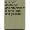 Aus dem deutschen Gelehrtenleben: Aktenstücke und Glossen door De Lagarde Paul