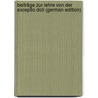 Beiträge Zur Lehre Von Der Exceptio Doli (German Edition) by Krüger Hugo