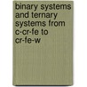 Binary Systems and Ternary Systems from C-Cr-Fe to Cr-Fe-W door Ernst Ma1/4nstermann