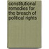 Constitutional Remedies For The Breach Of Political Rights