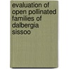 Evaluation of Open Pollinated Families of Dalbergia Sissoo door Suman Kumar Jha
