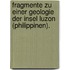 Fragmente Zu Einer Geologie Der Insel Luzon (Philippinen).