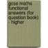 Gcse Maths Functional Answers (for Question Book) - Higher