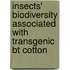Insects' Biodiversity Associated With Transgenic Bt Cotton
