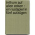 Irrthum auf allen Ecken : Ein Lustspiel in fünf Aufzügen