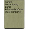 Kurtze Betrachtung derer Kräuterabdrücke im Steinreiche. door Christian Friedrich Schulze