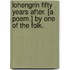 Lohengrin Fifty Years After. [A poem.] By One of the Folk.