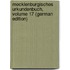 Mecklenburgisches Urkundenbuch, Volume 17 (German Edition)