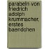 Parabeln von Friedrich Adolph Krummacher, erstes Baendchen