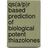 Qs(a/p)r Based Prediction Of Biological Potent Thiazolones door Vijay Vishvakarma