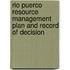 Rio Puerco Resource Management Plan and Record of Decision