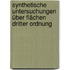 Synthetische Untersuchungen über Flächen dritter Ordnung