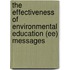 The Effectiveness Of Environmental Education (ee) Messages