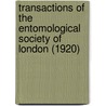 Transactions of the Entomological Society of London (1920) door Royal Entomological Society of London