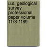 U.S. Geological Survey Professional Paper Volume 1178-1189 by Geological Survey