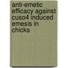 Anti-Emetic Efficacy Against Cuso4 Induced Emesis in Chicks door Tahira Mughal