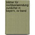 Blätter Für Rechtsanwendung: Zunächst In Bayern, Xv Band