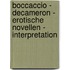 Boccaccio - Decameron - erotische Novellen - Interpretation