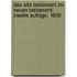 Das Alte Testament im Neuen Testament, Zweite Auflage, 1839