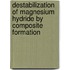 Destabilization Of Magnesium Hydride By Composite Formation