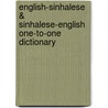 English-Sinhalese & Sinhalese-English One-to-one Dictionary door Salahudeen Naseer