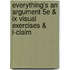 Everything's An Argument 5E & Ix Visual Exercises & I-Claim