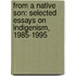 From a Native Son: Selected Essays on Indigenism, 1985-1995