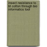 Insect Resistance To Bt Cotton Through Bio Informatics Tool door Nikul B. Chavda