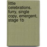 Little Celebrations, Furry, Single Copy, Emergent, Stage 1b door Kay Winters