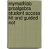 MyMathLab Prealgebra Student Access Kit and Guided Not