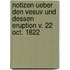 Notizen Ueber Den Vesuv Und Dessen Eruption V. 22 Oct. 1822