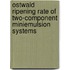 Ostwald Ripening Rate of Two-Component Miniemulsion Systems