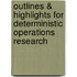 Outlines & Highlights For Deterministic Operations Research