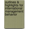 Outlines & Highlights For International Management Behavior door Cram101 Textbook Reviews
