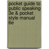 Pocket Guide to Public Speaking 3e & Pocket Style Manual 6e door Diana Hacker