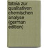 Tateia Zur Qualitativen Chemischen Analyse (German Edition)